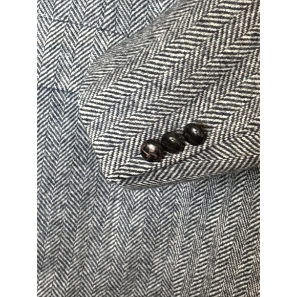 VTG Anderson Little‎ 2 Knot Button Suit Jacket Blazer Herringbone Tweed Wool - Picture 5 of 12